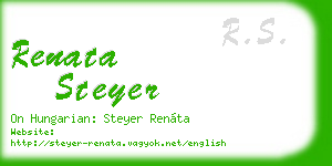 renata steyer business card